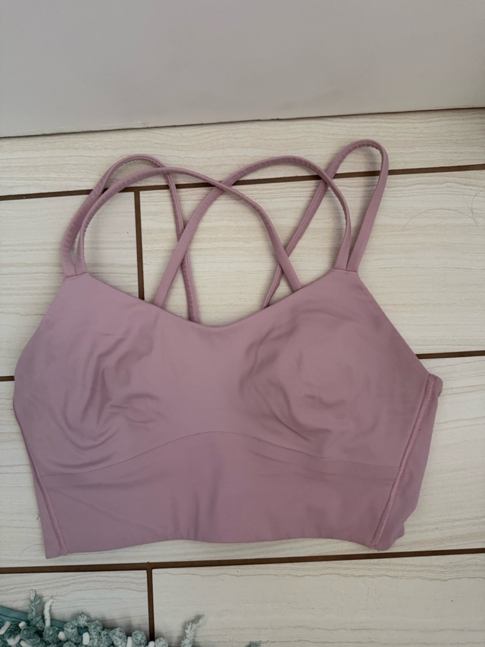 lululemon athletica Mauve Strappy Sports Bra